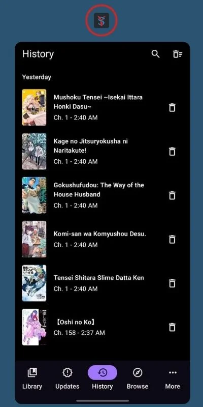 Tachiyomisy APK History