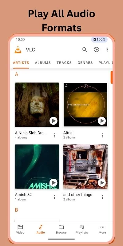 vlc media player dashboard